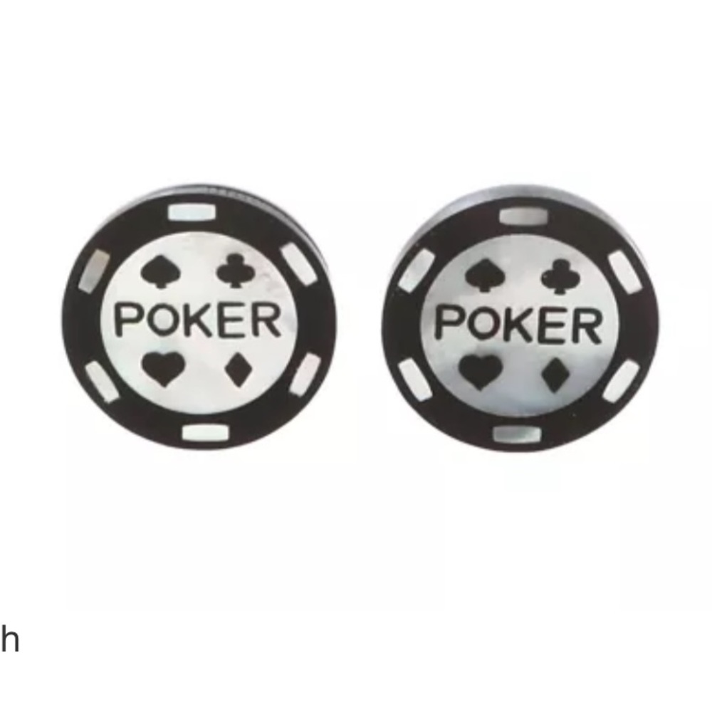 NWT Paul Smith Mother of Pearl Poker Chip Cufflinks